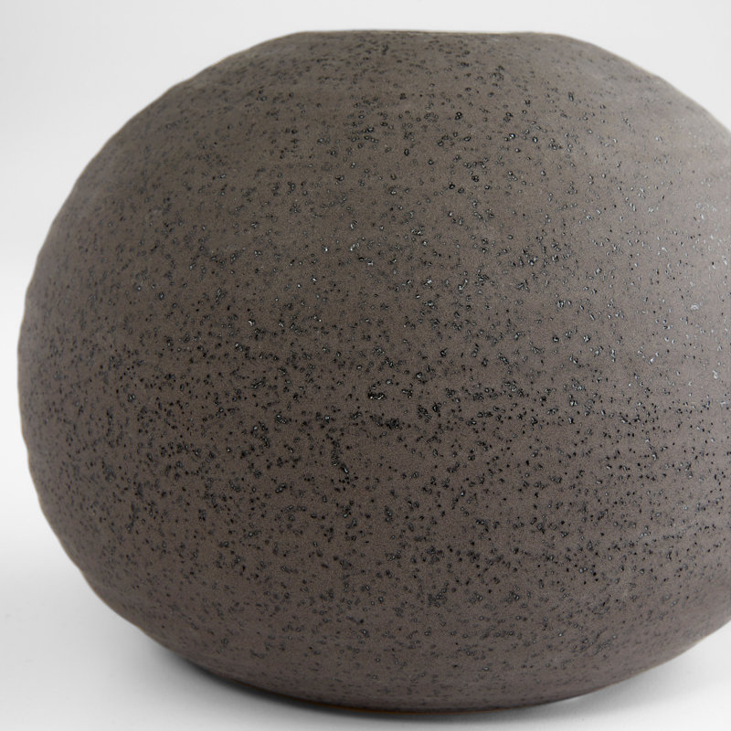Perennial Handcrafted Ceramic Table Vase, Black