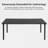6 Person Outdoor Dining Set With Rectangular Table — Includes 4 Fixed & 2 Swivel Cushioned Armchairs