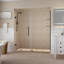 Porte de douche à charnière sans cadre Belmore GS-105384366-105384362