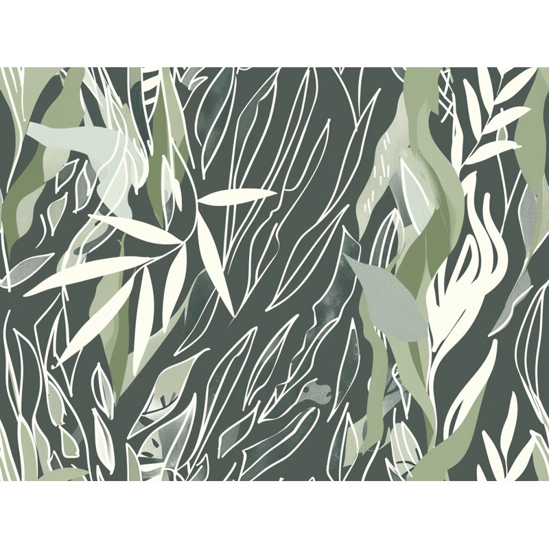 Coussin réversible Greenery, H 18 po x l 18 po
