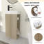 Petit meuble-lavabo 16 po avec lavabo, petit espace, 2 porte-papier hygiénique et pochette de rangement-646652834