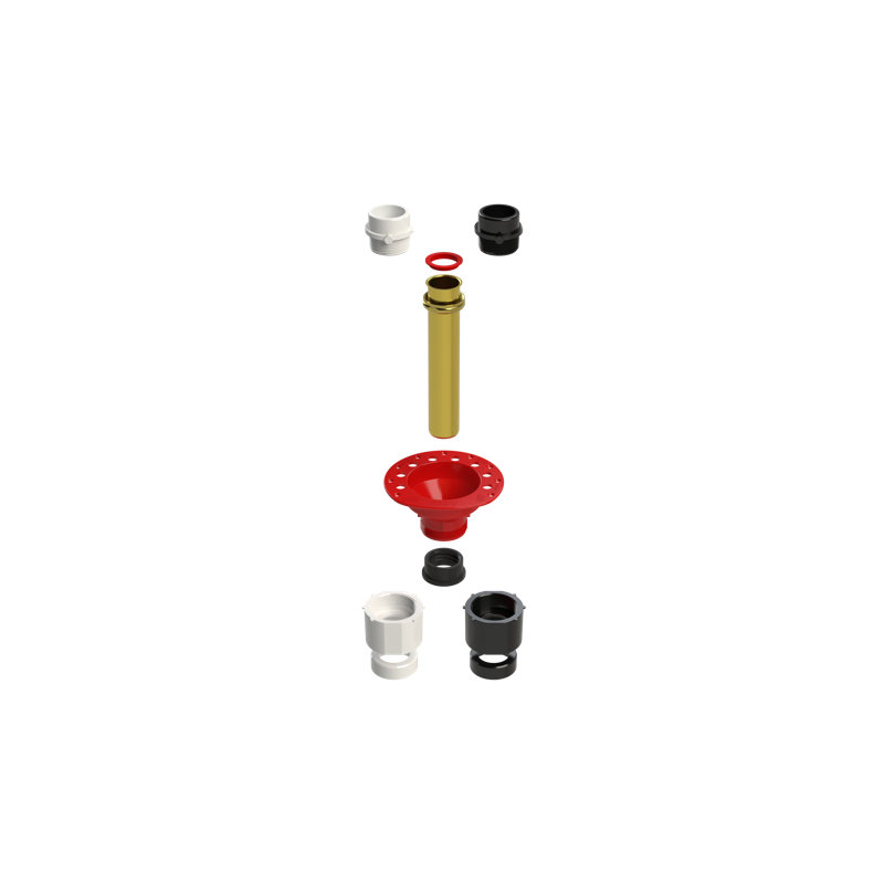 One-Piece Total 1 - 2-In-1 PVC & ABS Freestanding Tub Drain Rough-In