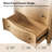 Elfine Sabise Farmhouse Modern 52.75''H 5-Drawer Curved Drawer Fronts Chest Solid Wood Flully Assembled Dresser