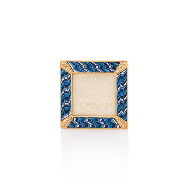 Leland Pavé Corner Metal Picture Frame