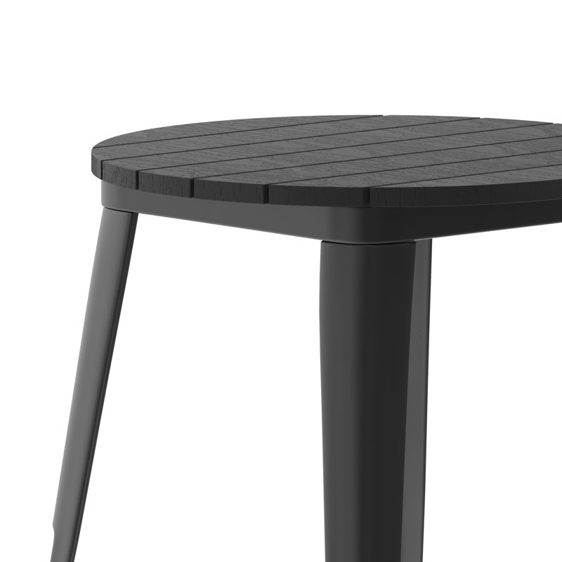 Table de restaurant Graciana, L 23,75 po x L 23,75 po, Noir