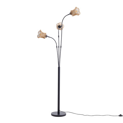 174cm Polished Torchiere Floor Lamp