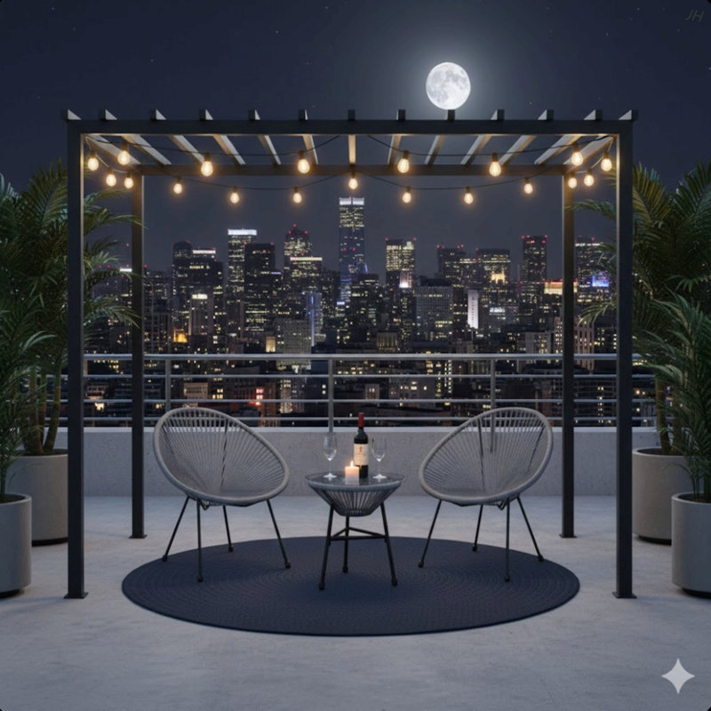 3-Piece Acapulco Wicker Patio Bistro Set With 2 Gray Chairs & Glass Table, Gray