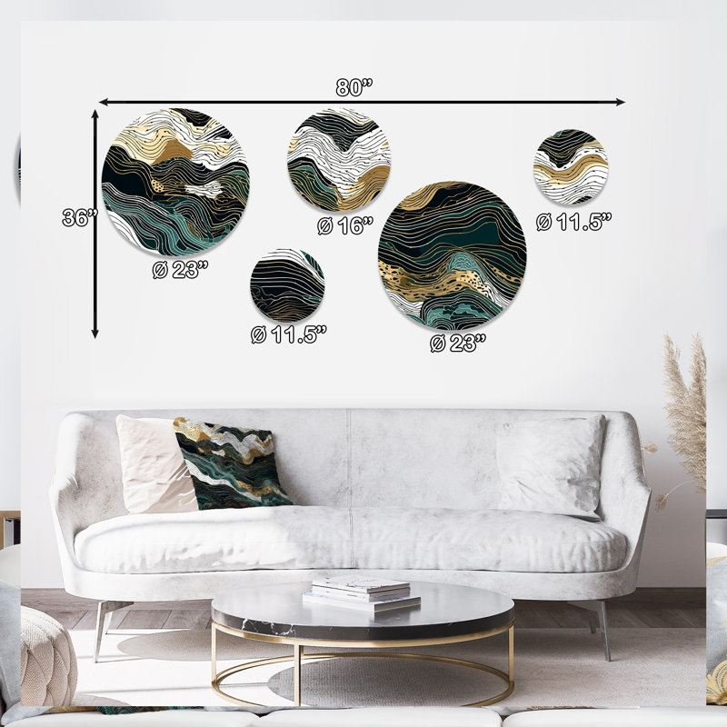 Abstract Wall Decor on Metal