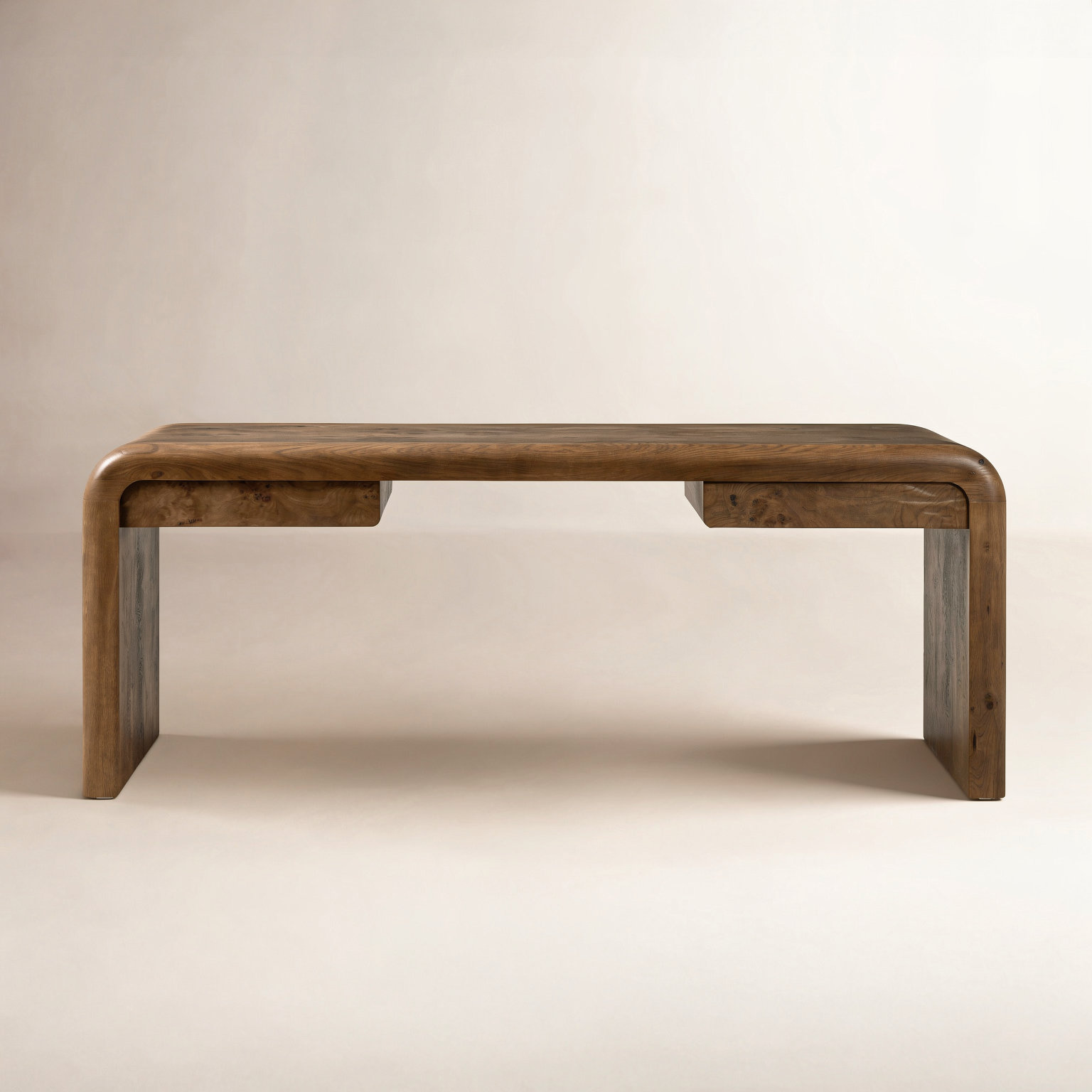 Daven Desk-Rye Medium Burl Oak Veneer