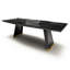 Glass Double Pedestal Dining Table