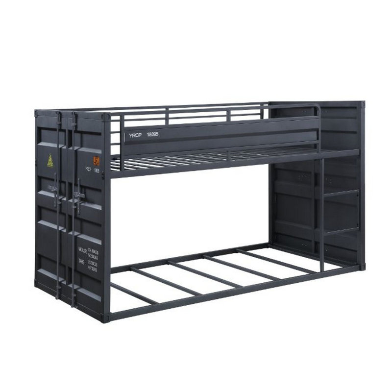 Griselda Kids Twin Bunk Bed, Gray