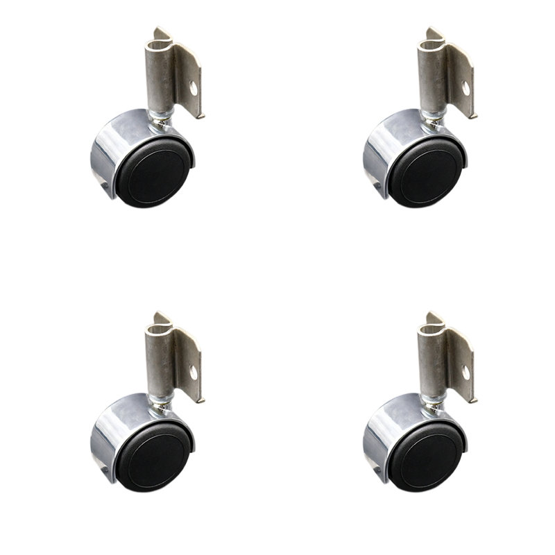 Urethane Caster, Bright Chrome