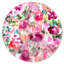 In Wonderland Floral and Botanical Round Acrylic Art by Oliver Gal-1233911423
