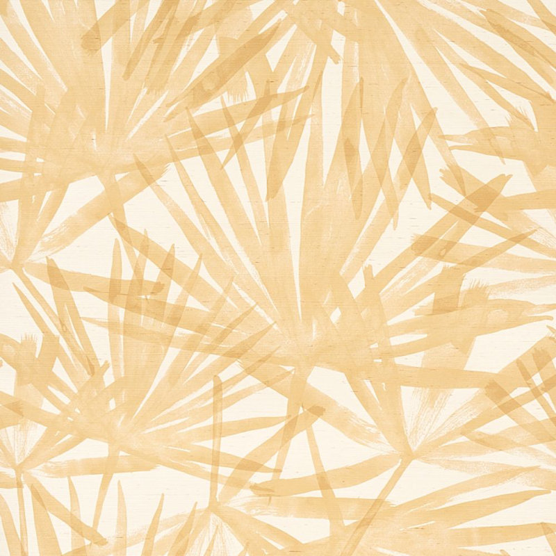 Sunlit Palm Sisal Wallpaper, Wheat