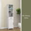 Armoire sur pied avec 1 porte et 1 tiroir - blanc