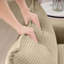 Spacieux velours côtelé brun clair, adapté aux différentes préférences en matière de sièges, ergonomique avec coussins à deux couches, pour plus de confort