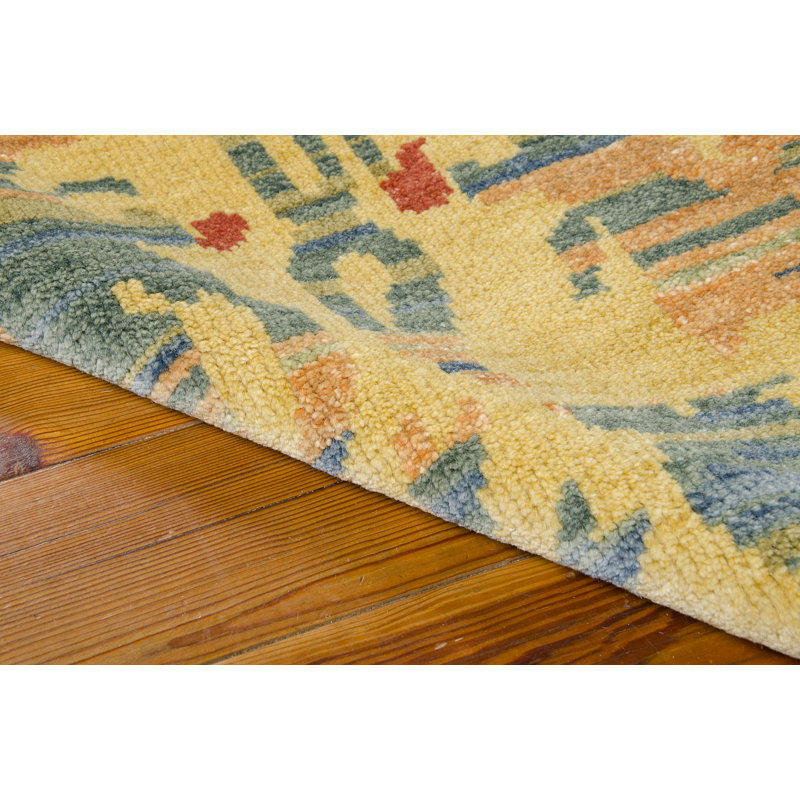 Rudgeway Wool Ikat Indoor Rug, Rectangle 12' x 15'