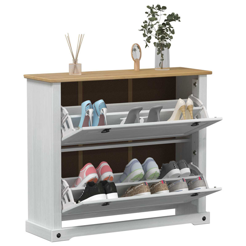 Shoe Storage Cabinet, 85 cm H x 99 cm W x 32 cm D