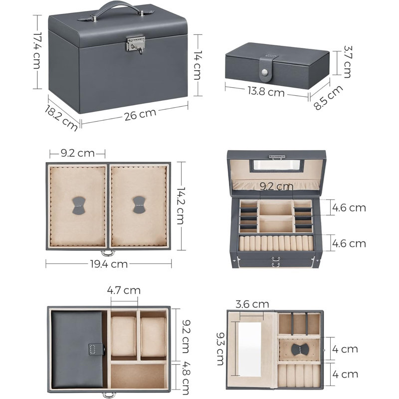 Jewellery Box +, Grey