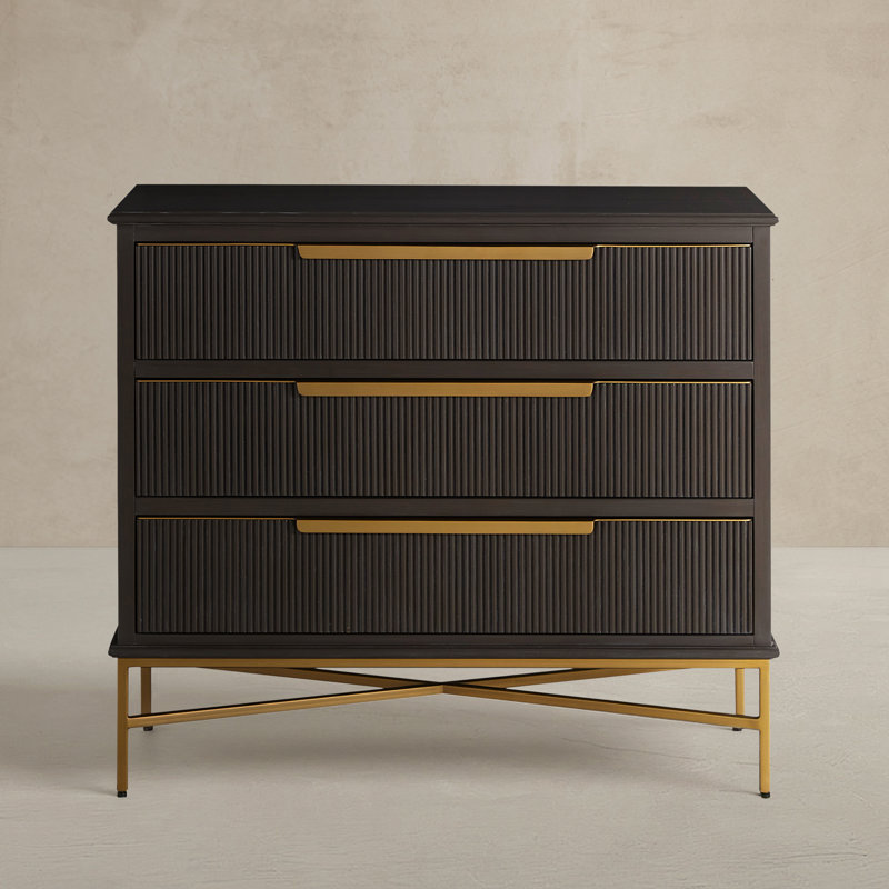 Riggs Chest - Dark, Sesame Black, Stained Brass