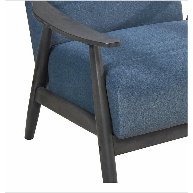 Fauteuil bleu à 4 pieds Tadcaster, Bleu
