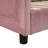 Twin Size Upholstered Daybed with Classic Stripe Shaped  Headboard, Pink-1984719281