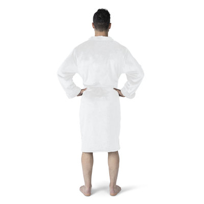 NCAA Georgia Tech Yellow Jackets White Out Silk Touch Robe, Sport Fan Apparel