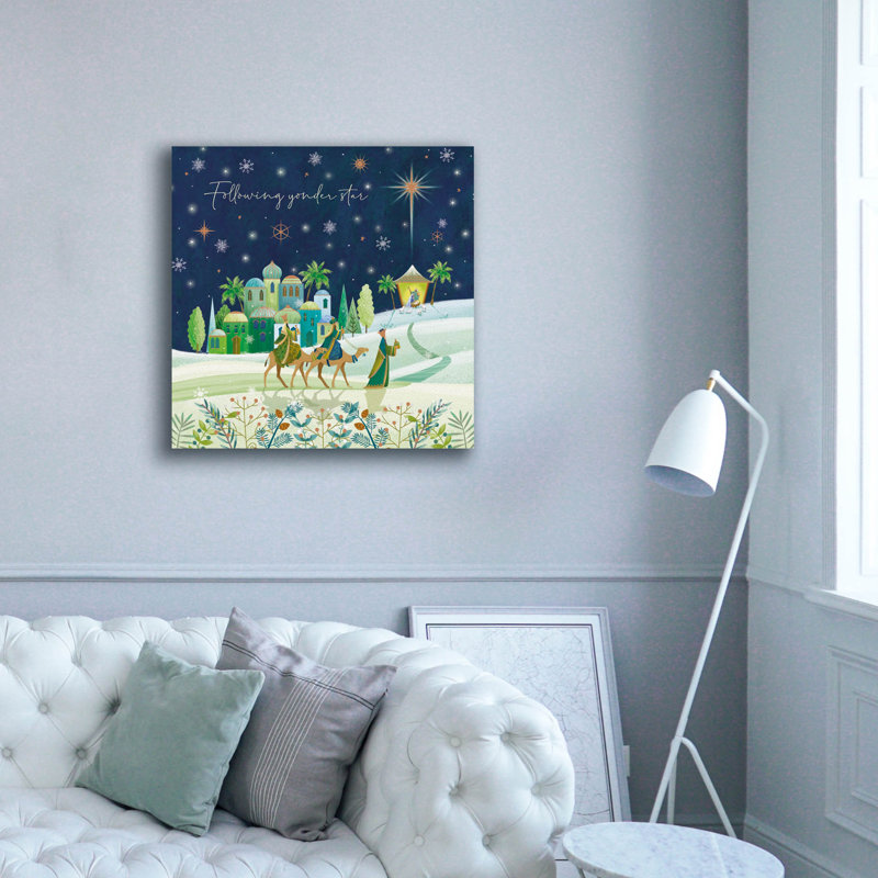  «Three Kings Journey» par Elle Media Group, art mural sur toile, 37 po x 37 po