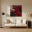 Art mural en métal rouge-1131666405
