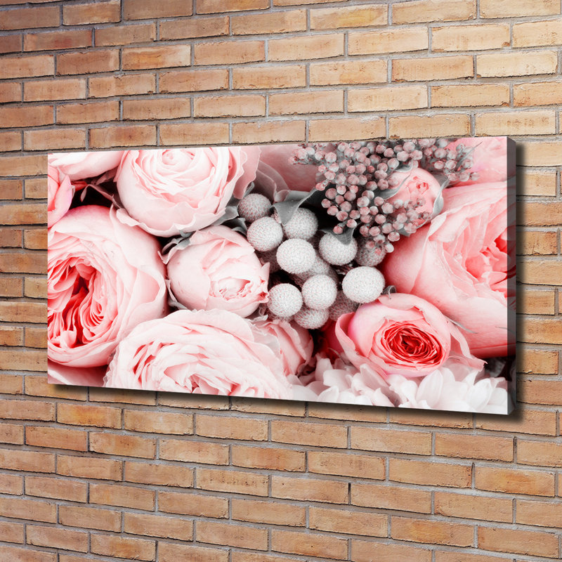 Bouquet Of Flowers - No Frame Print on Canvas