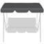 Burgel Outdoor Garden Porch Swing Chair with Adjustable Canopy-92491724-92491725-92491727