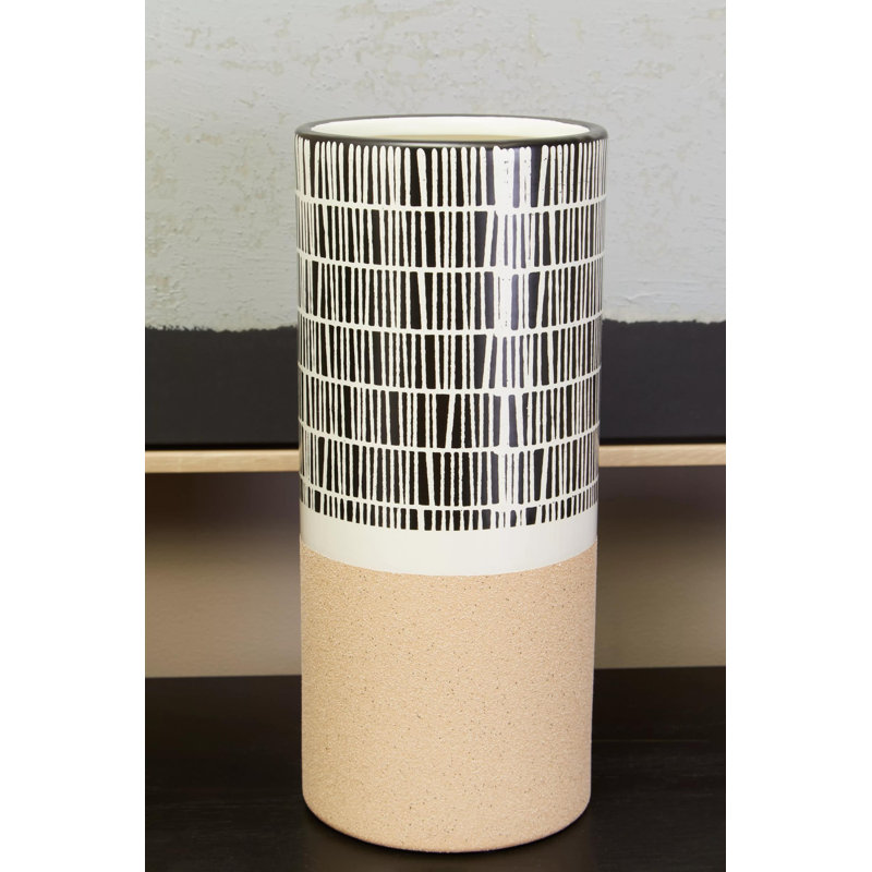 Andrighetti Earthenware Table Vase, 30cm H x 13cm W x 13cm D