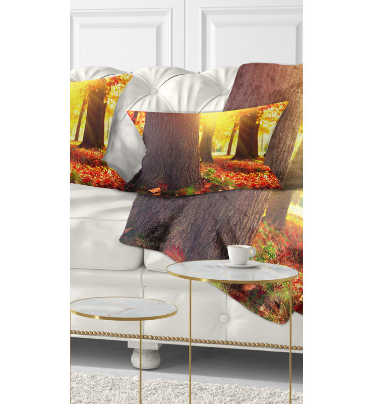 Coussin lombaire Autumn Trees in the Sunlight