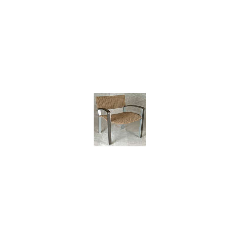 Dripper Outdoor Lounge Chair, Hemp Wicker