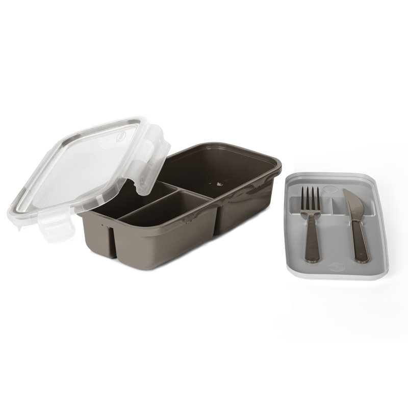 Clydell 40,57 oz. Contenant alimentaire, Gris