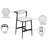 Stryker Upholstered Counter Stool with Iron Frame-1012959671