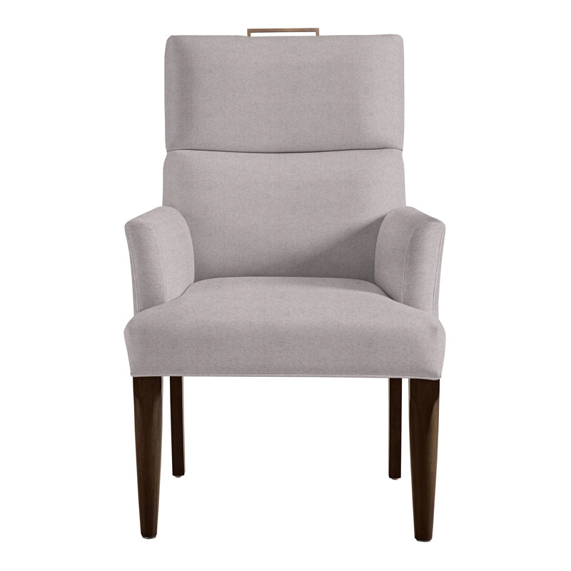 Thom Filicia Home Fabric Tight Back Arm Chair, Hampton, Nadia Linen
