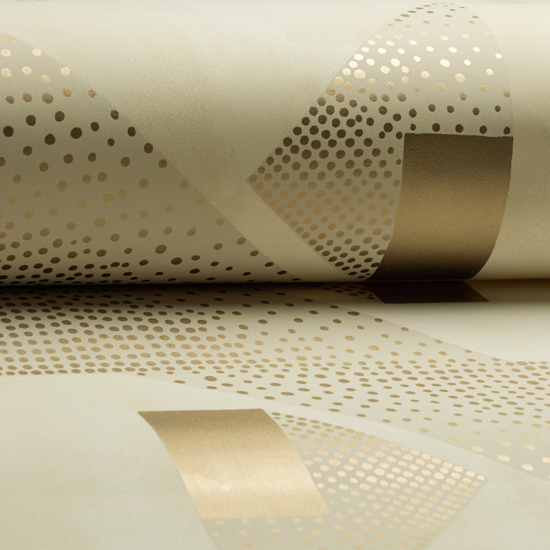 Le Tonnerre 30' L x 27" W Wallpaper Roll, Beige