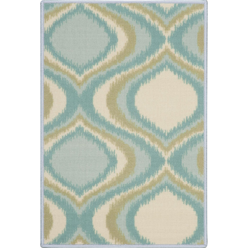 Tapis bleu Santora, Rectangle 2 pi x 3 pi