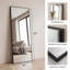 14 "x 47" au-dessus de la porte - miroir suspendu pleine longueur, miroir mural encadré en alliage d'aluminium-987738681