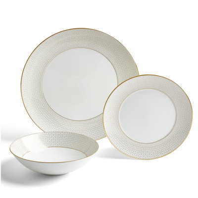 Gio Gold 12-Piece Dinnerware Set, Service for 4