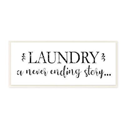 " Laundry Never Ending Story Expression Cleaning Phrase "