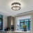 Kaleyah Crystal LED Semi Flush Mount