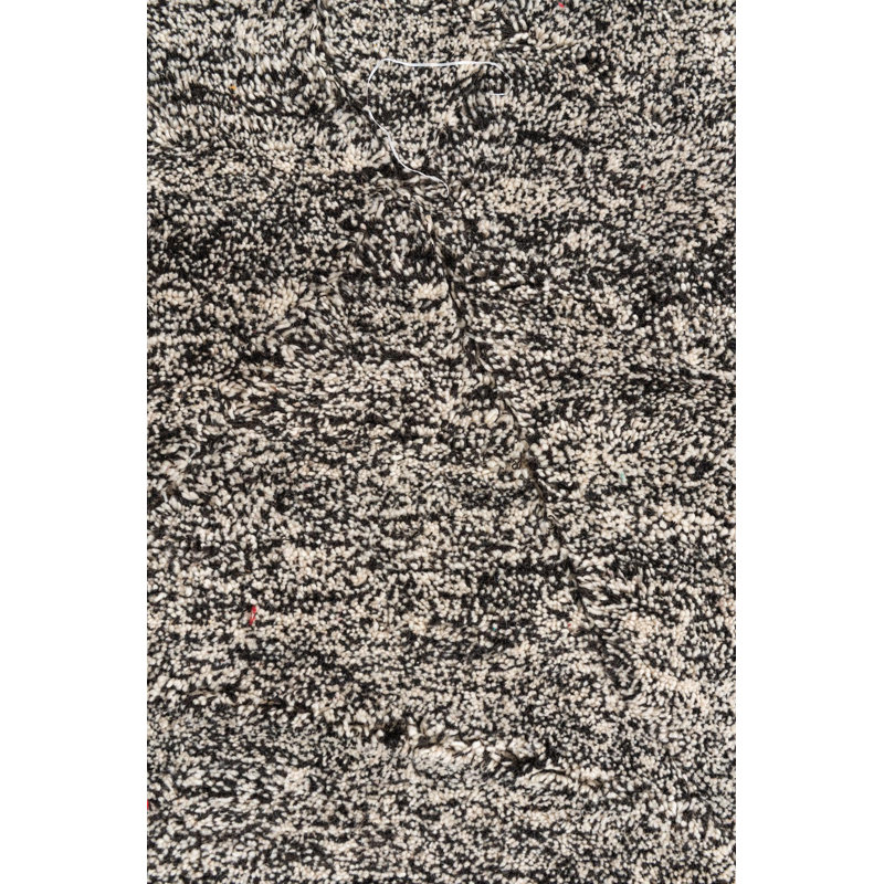Tapis noir et blanc Mosser