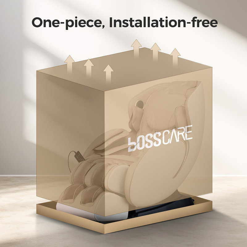 Fauteuil de massage BOSSCARE 3D Zero Gravity, Beige/or