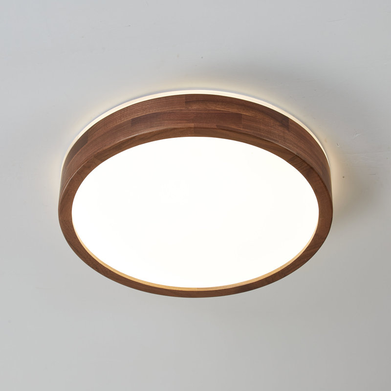 Installation du plafonnier: Plafonnier circulaire plat et discret à niveau de lumière réglable à DEL convenant aux chambres à coucher, aux salles de lavage et aux couloirs.