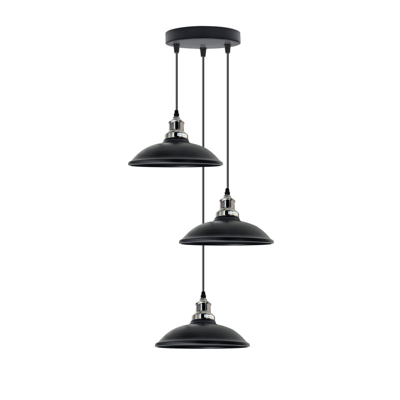 Belmar 3 - Light Cluster Pendant, Black, Black