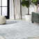 Mashawna Blocks Modern Geometric Light Blue/White Rug