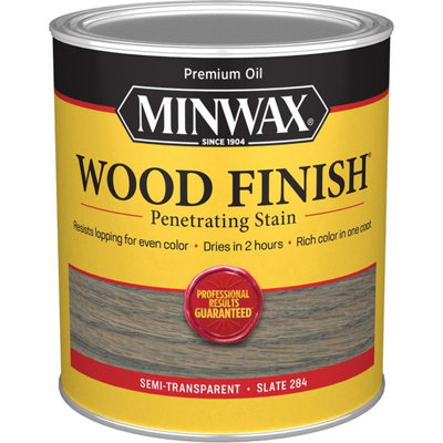 Minwax 70106 Qt Slate 284 Semi-Transparent Stain-1PK