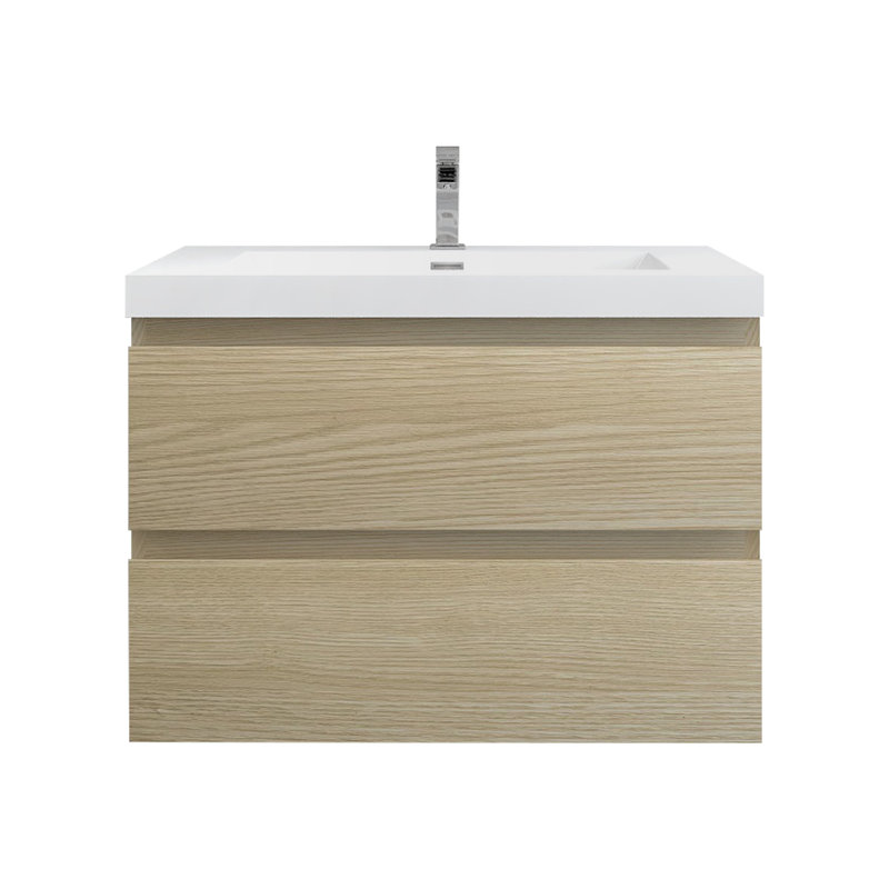 Ensemble de meuble-lavabo simple l 30 po Holoman, Chêne blanc